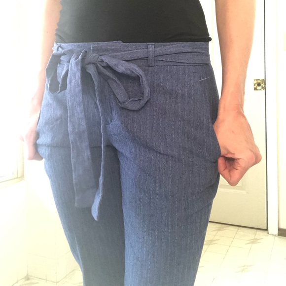 Banana Republic - Avery tie waist striped pants - Picture 4 of 4